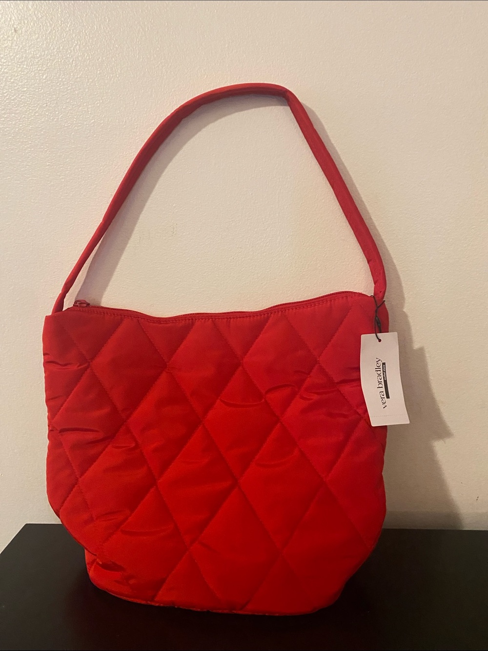 Vera Bradley Quilted Shoulder Bag in Bright Red